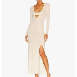 AUTEUR Women's Stevie Ivory 100% Rayon Long Beach Dress XS